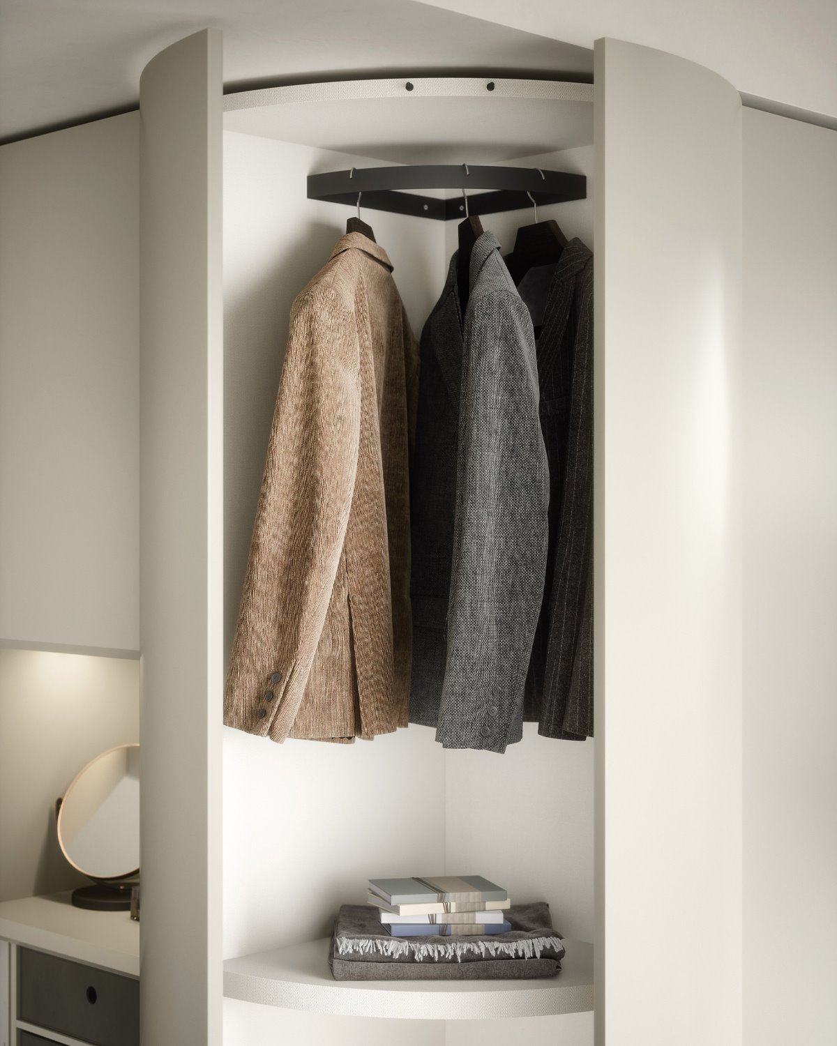 Design kledingkast met klapdeur vico detail bedhabits 1